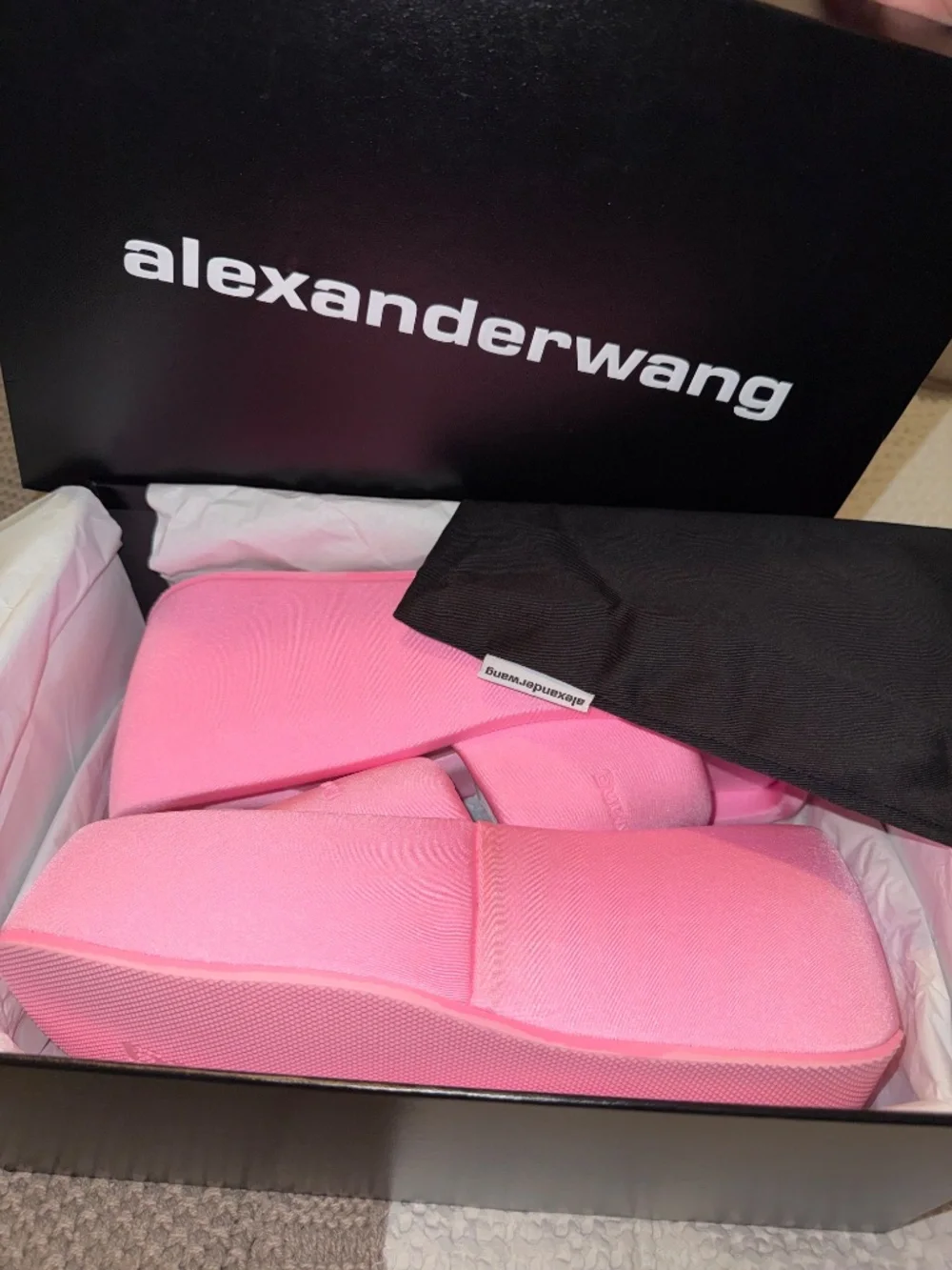 Alexander Wang Women’s Taji Platform Slides Sandals Pink EU 38